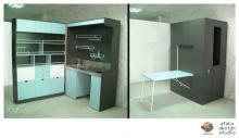 multifonctional box furniture bedroom alexandre arazola aleks design studio french designer guangzhou china
