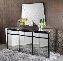 Galactica mirror buffet designed by Alexandre Arazola - French furniture designer